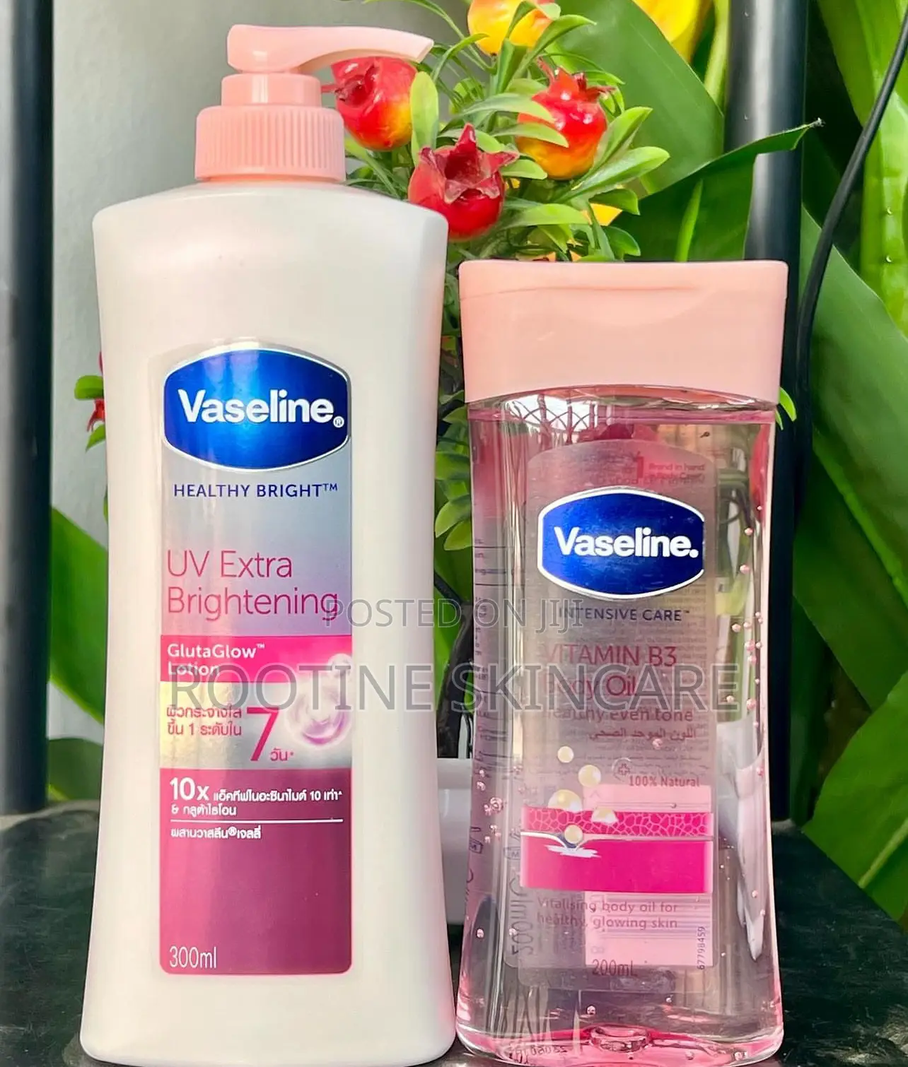 Vaseline Uv Extra Brightening Lotion + Vitamin B3 Body Oil