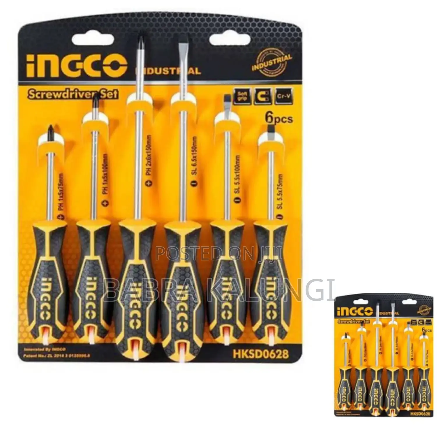 Ingco 6pcs Screwdriver Set_yellow