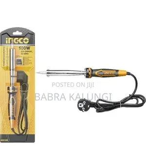 Ingco Electric Soldering Iron_ Black/ Orange 100watts