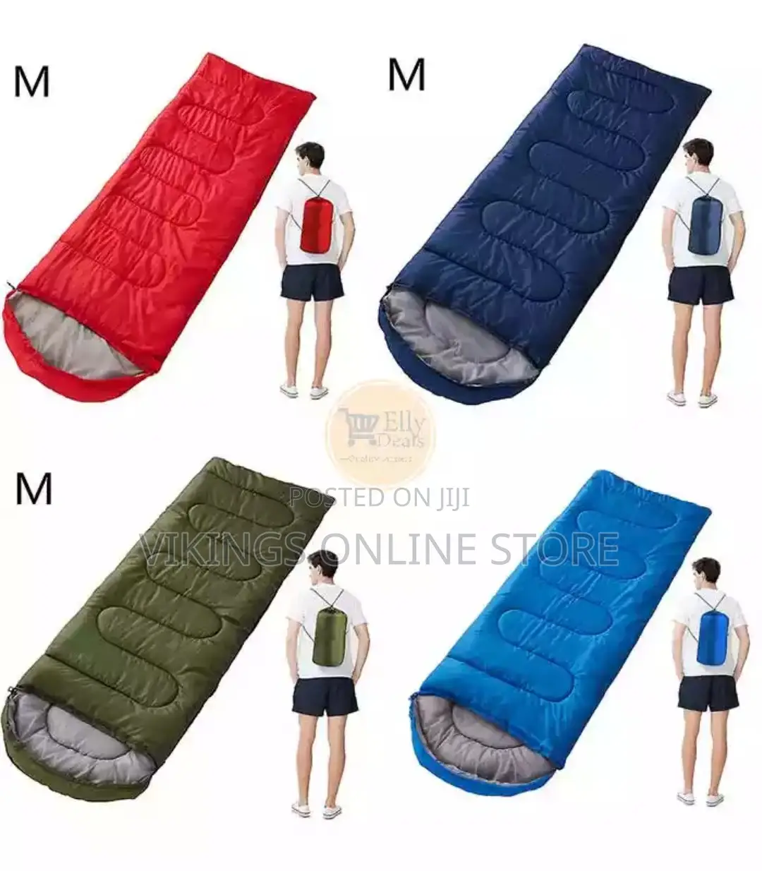 Adult Kids Sleeping Bag for Camping . Multi Color