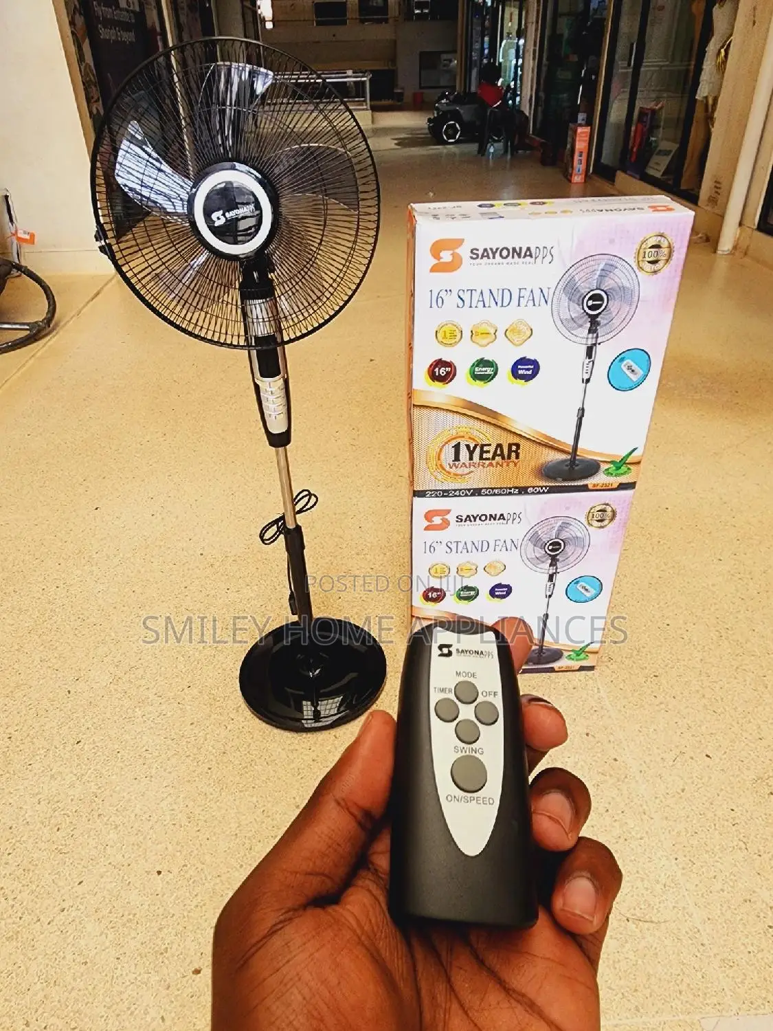 Sayona Remote Controlled Fan