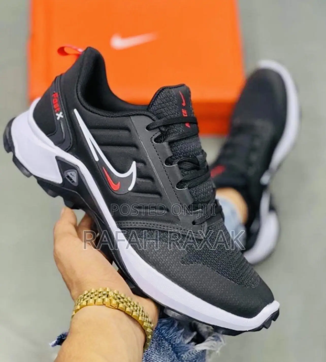 Original Nike Fast X Sneakers (Black White)
