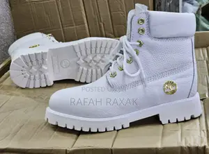 Original Men’S White Timberland 6 Inc Waterproof Boots