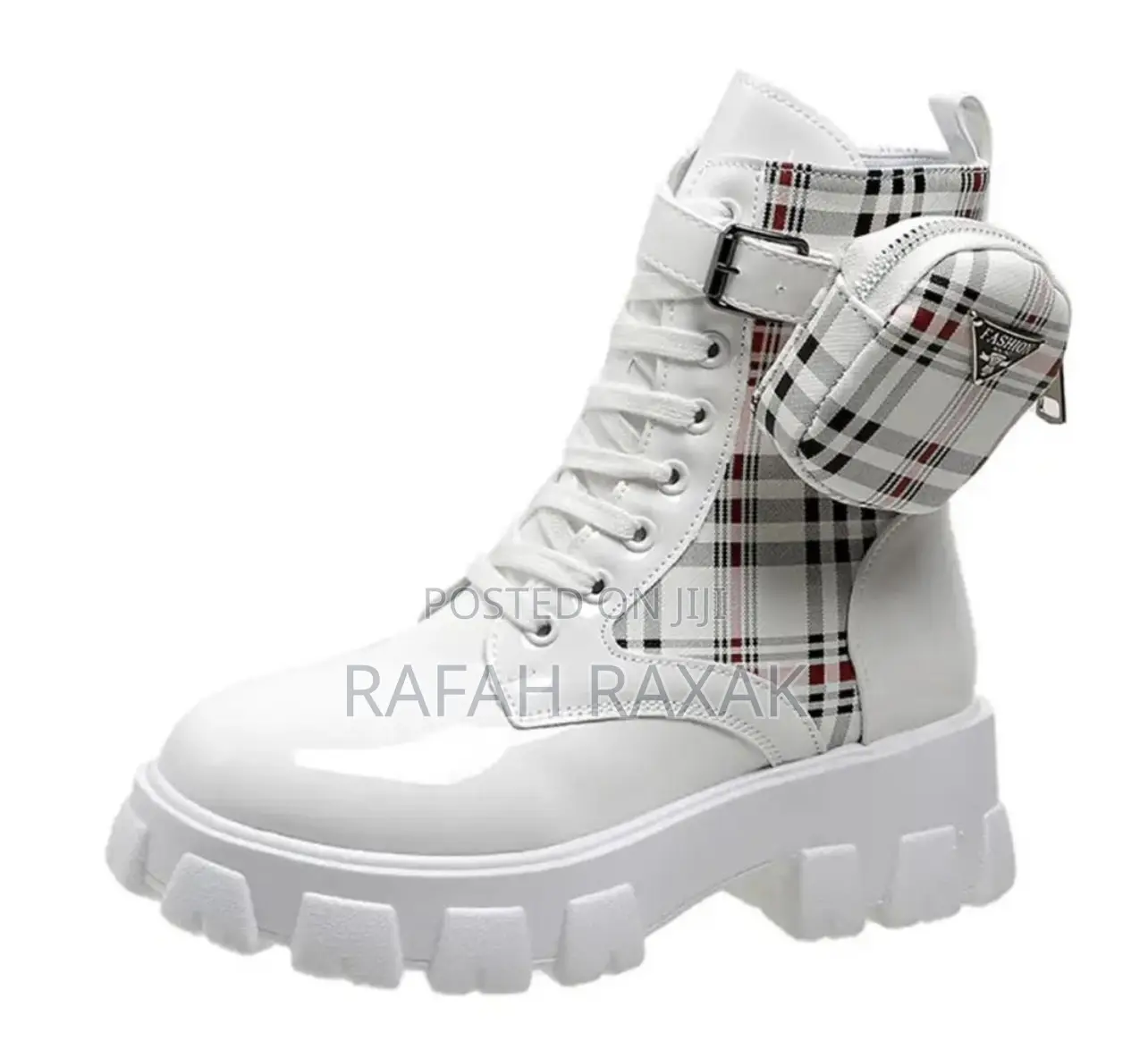 New Classic Ladies White Prada Fashion Designer Boots
