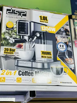 2 in 1 1.0l Milk,Coffee Maker 20bar Pressure
