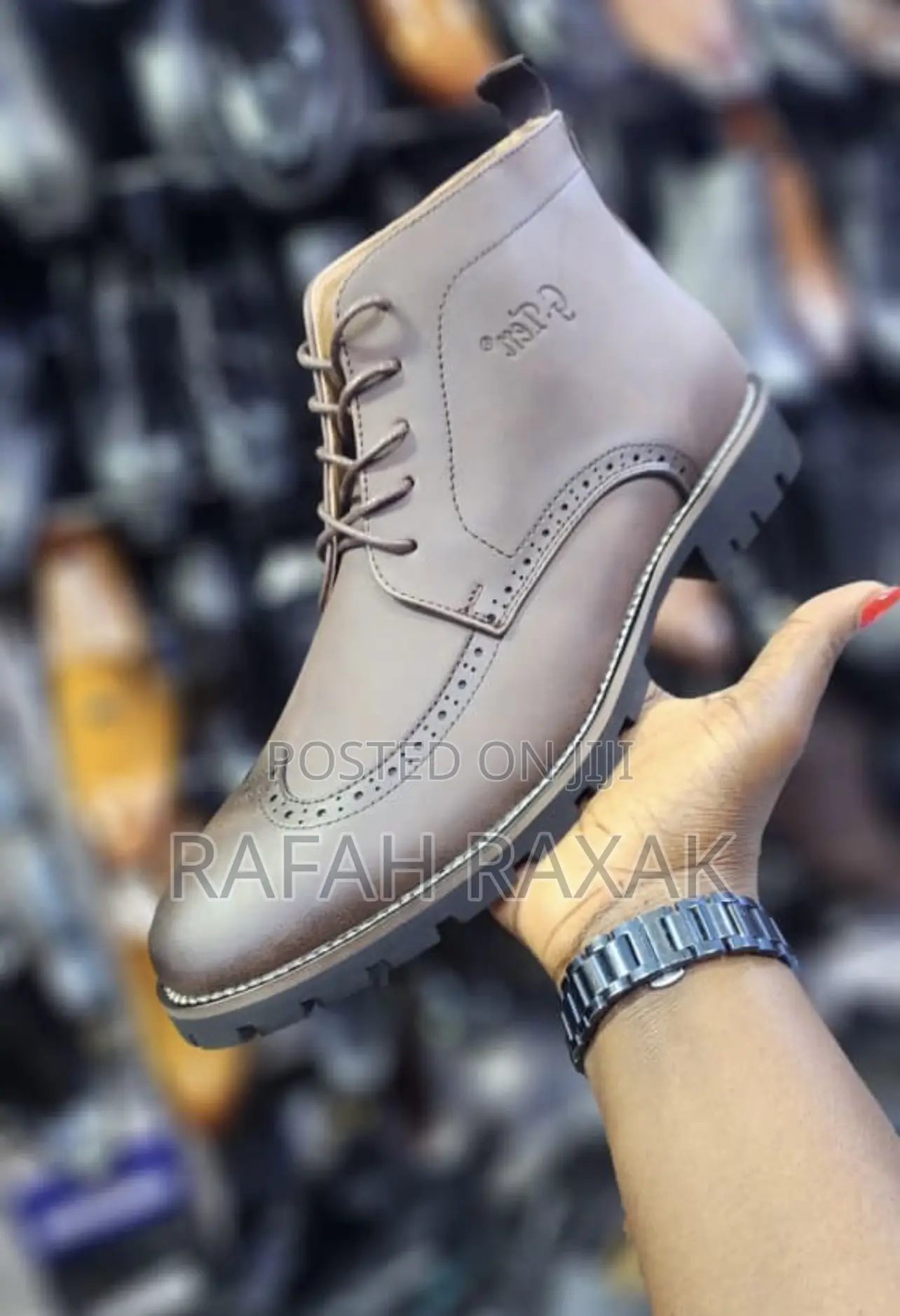 New Coffee Brown G-Ten Oxford Ankle Boots