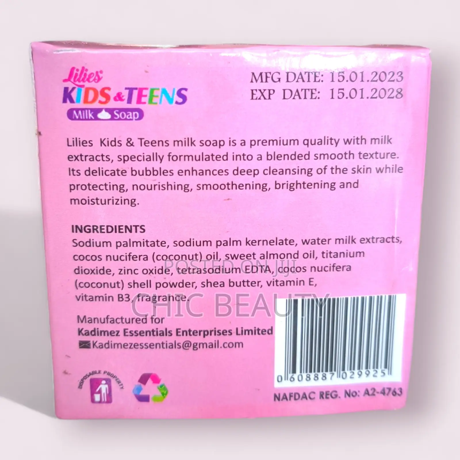 Lillies Kids Teens Milk Bar Soap