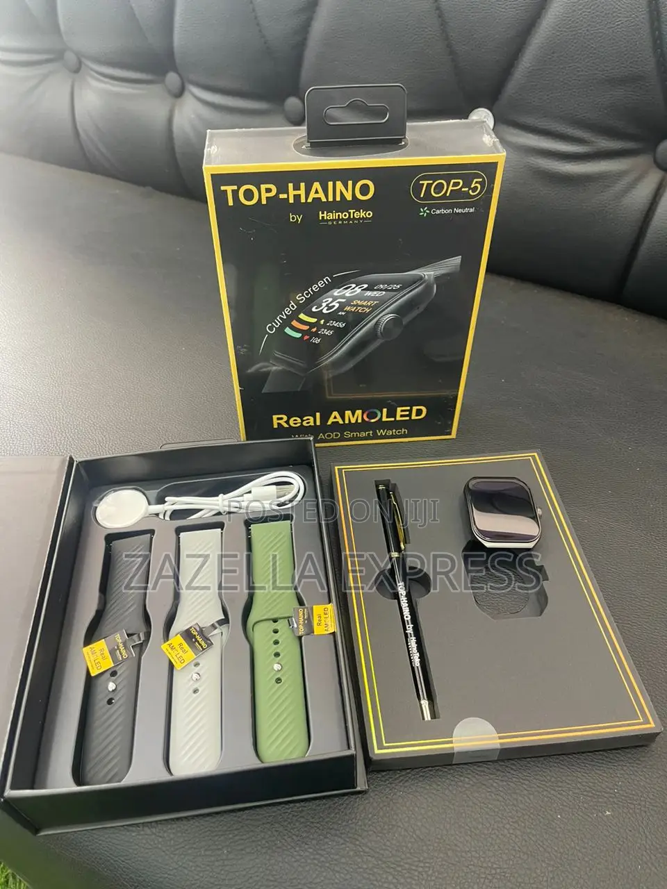 Haino Teko Top-Haino Smart Watch With 3 Extra Straps