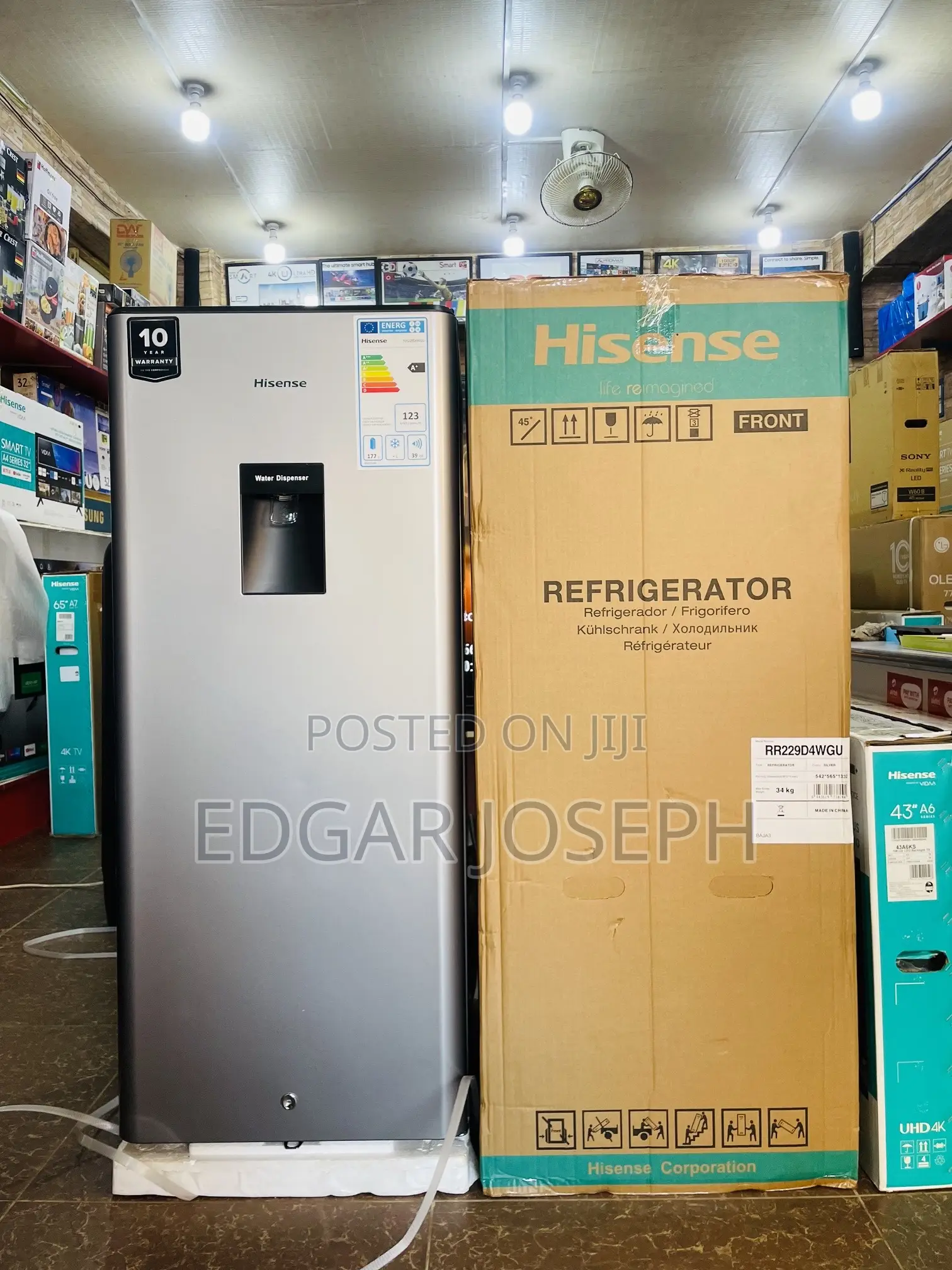 Hisense 229L Refrigerator With Water Dispenser