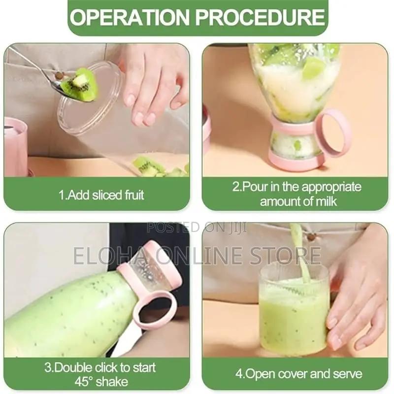 Mini Electric Portable Blender Juicer