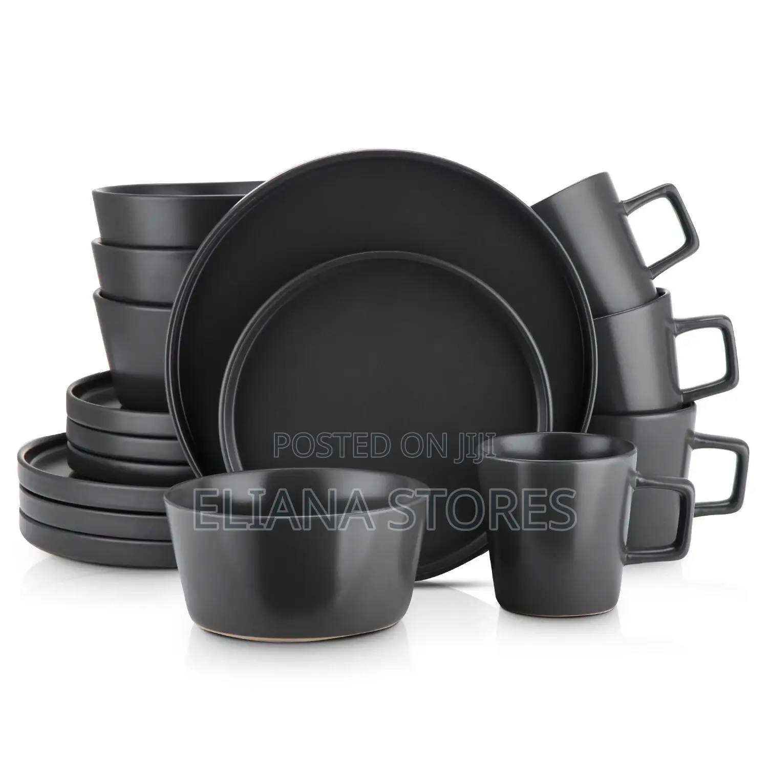 Executive Black Dinner Set