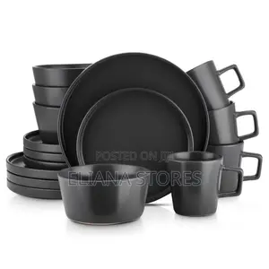 Executive Black Dinner Set