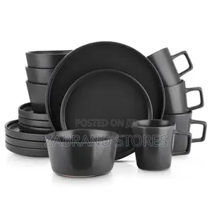 Executive Black Dinner Set