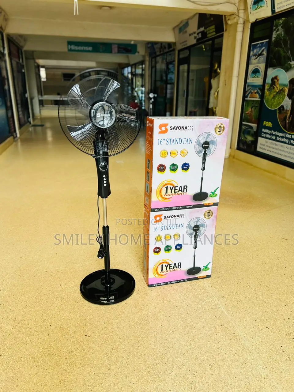 Brand New Sayona Fan Stand Fan 16"