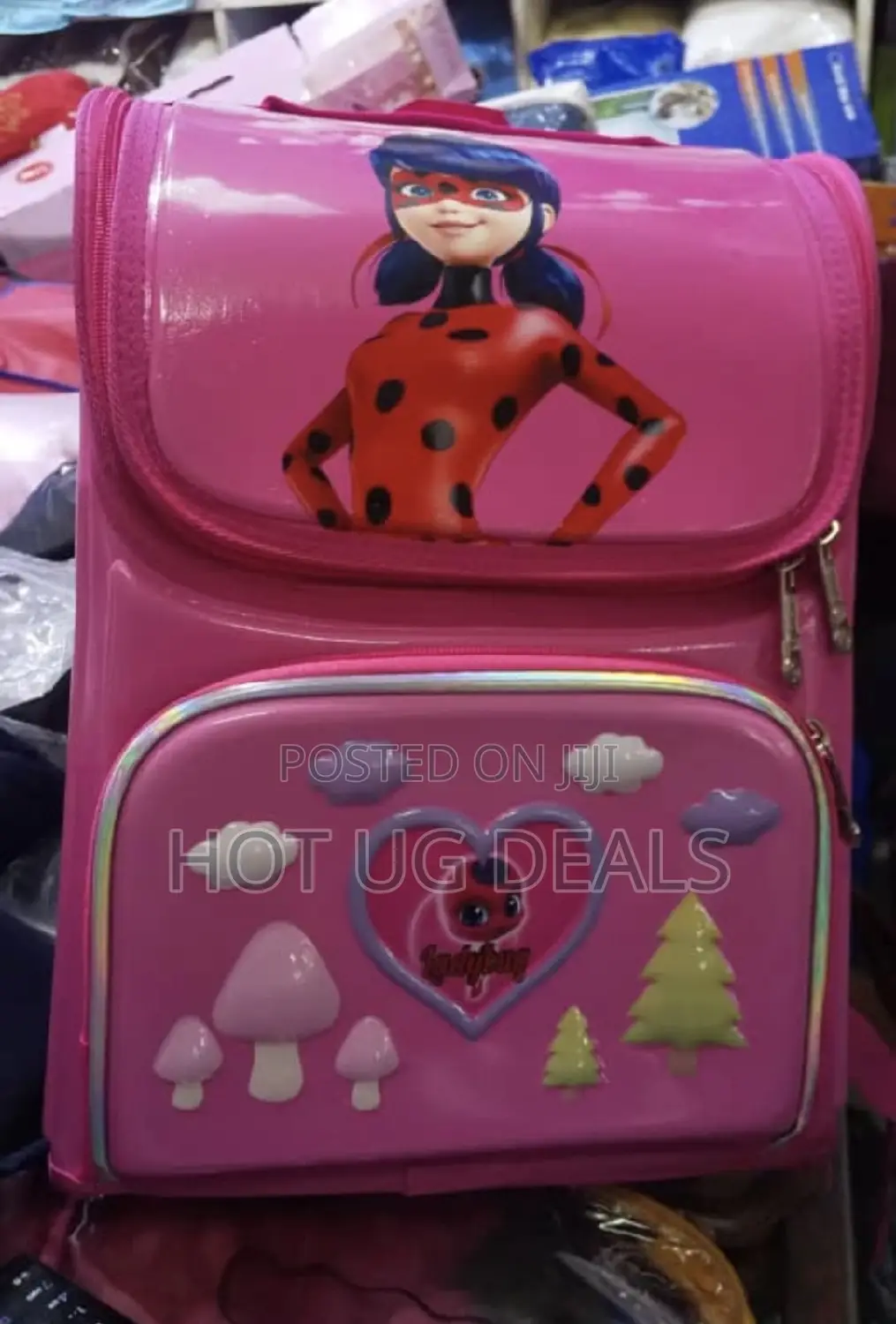 Kindergarten Children Cute Cartoon Backpack School Bag- Pink