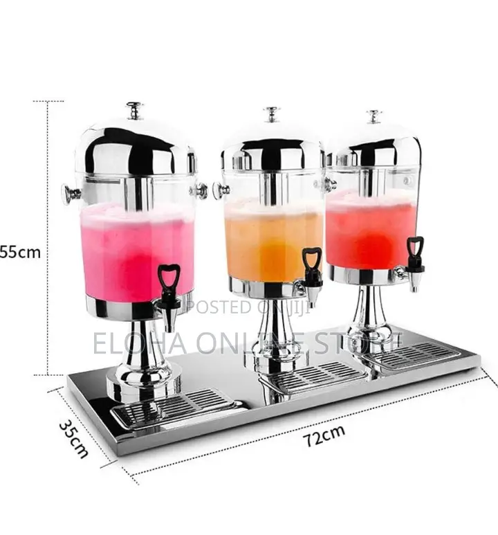 24 Litre / 24l, Tank Water Jug, Triple Juice Dispenser Can