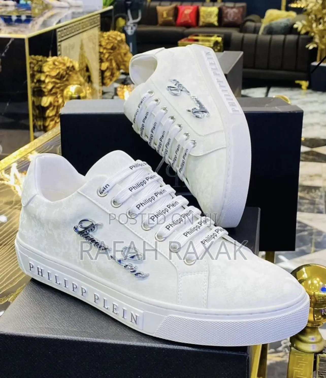 Original Premium Luxury PHILIPP PLAIN Italian Sneakers