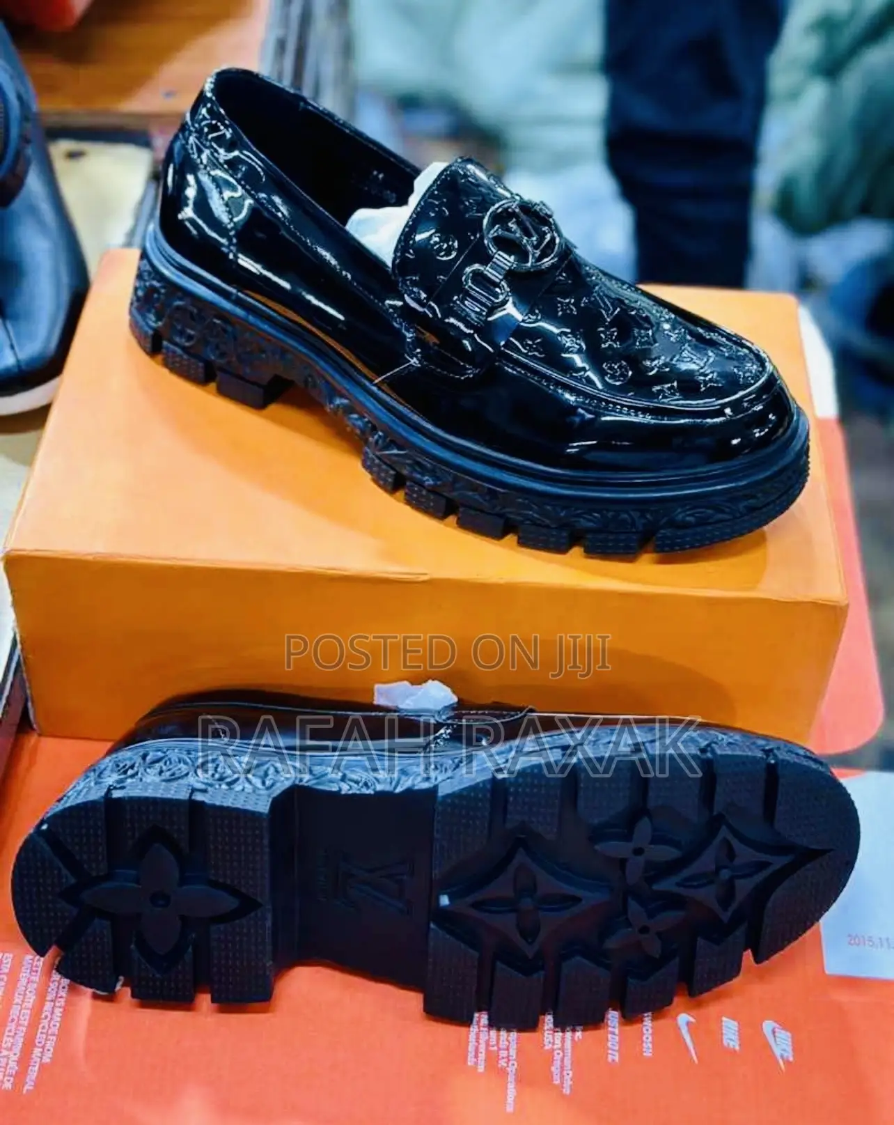 Original Luxury Louis Vuitton Shinny Big Sole Loafers