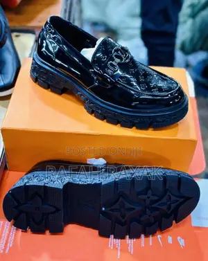 Original Luxury Louis Vuitton Shinny Big Sole Loafers