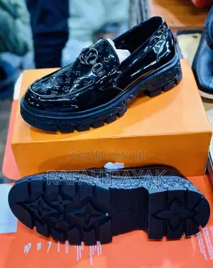 Original Luxury Louis Vuitton Shinny Big Sole Loafers