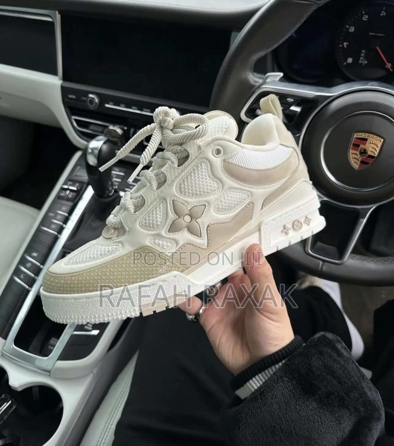Original Louis Vuitton LV Scate Trainer Beige Sneakers