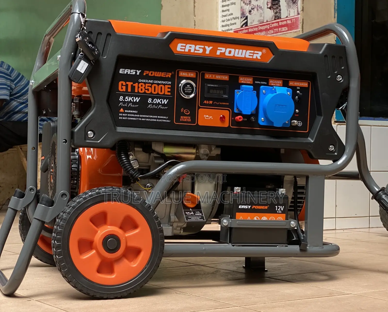 8.5 Kva Generator 100% Copper Remote and Push to Start