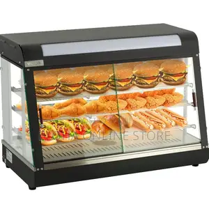 90*45*67CM Countertop Food Warmer Display Case 3 Shelf