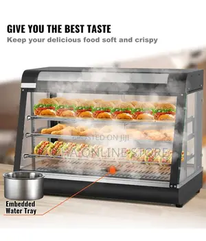 90*45*67CM Countertop Food Warmer Display Case 3 Shelf