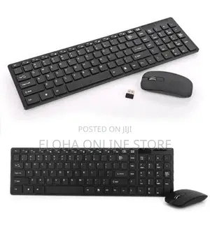 Wireless Keyboard and Mouse Set - Black