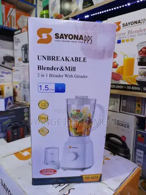 Sayona Blender 2in 1 With Grinder. Sayona Blender