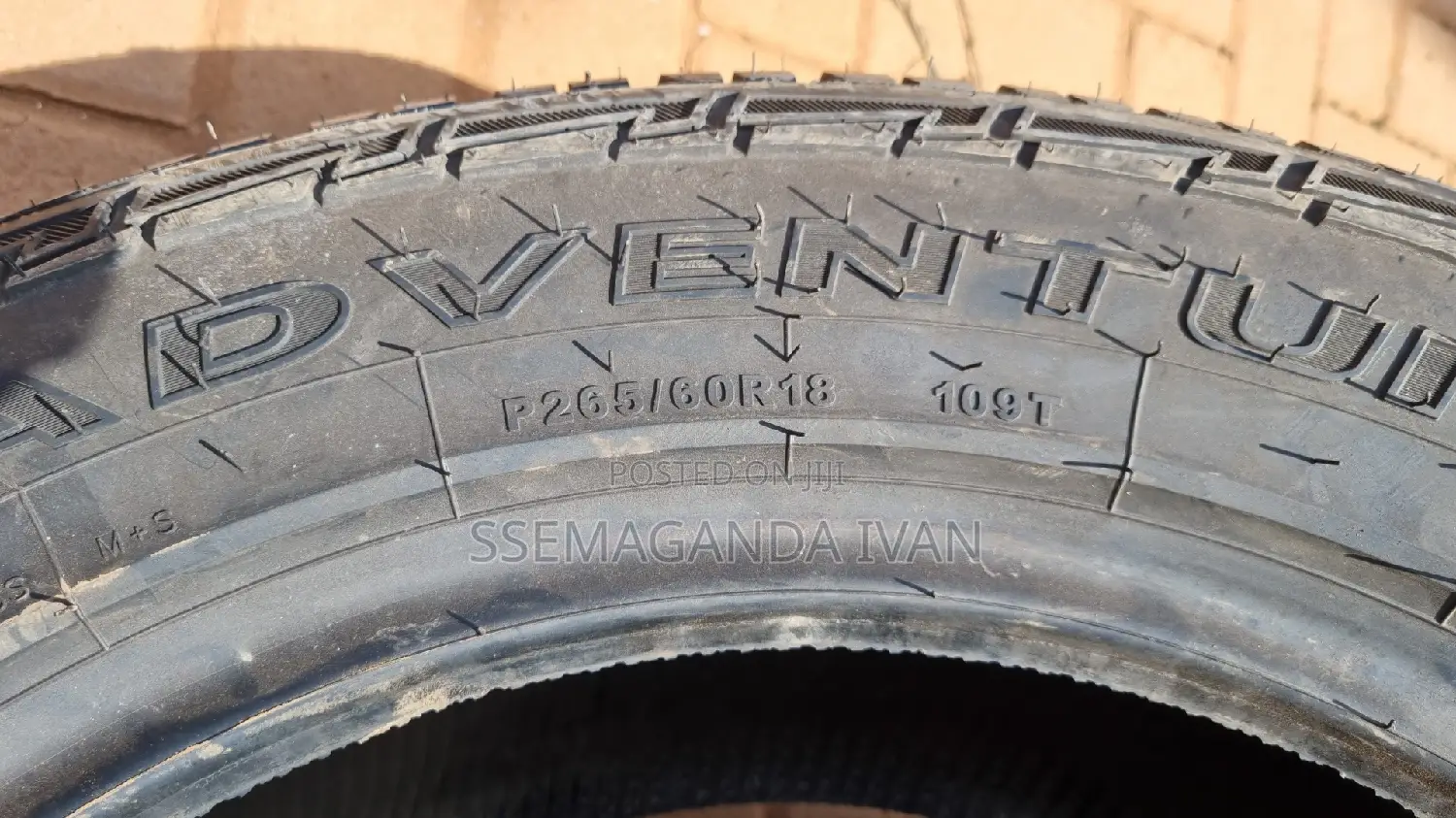 265/60r18 Gt Adventuro Made in Indonesia