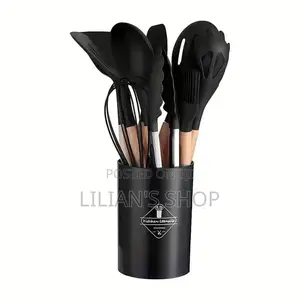 12pcs Kitchen Untensils Set With Wooden Handle
