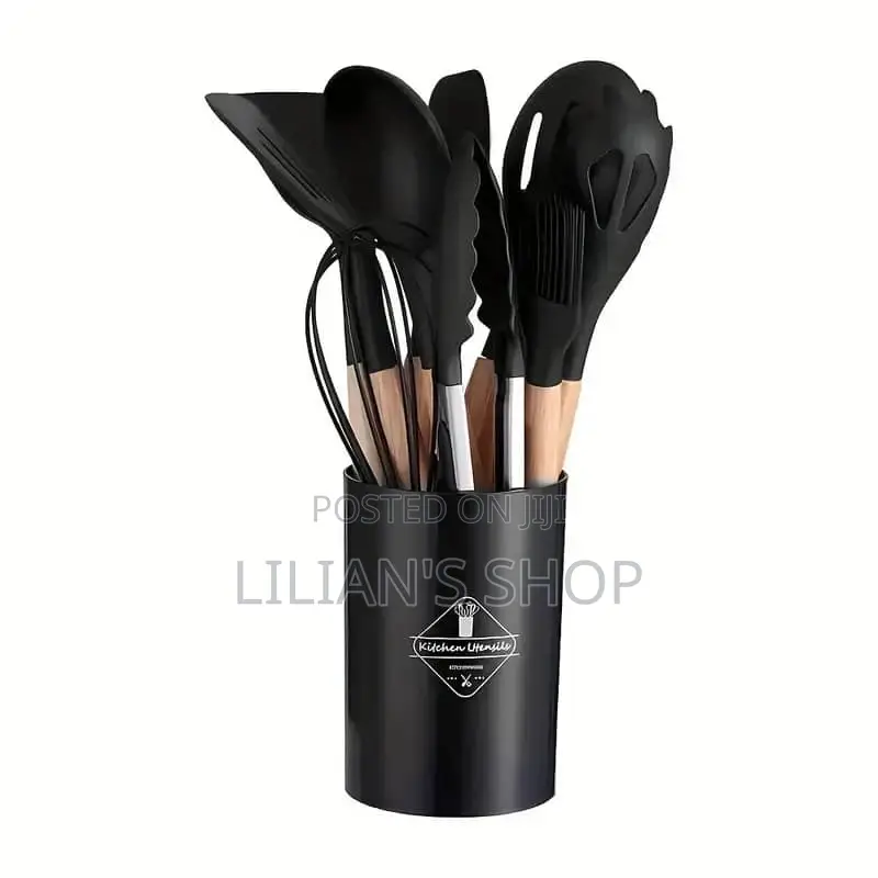 12pcs Kitchen Untensils Set With Wooden Handle