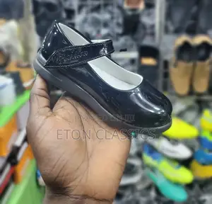 Photo - Original Girls School Shoes Shiny Sticker Type