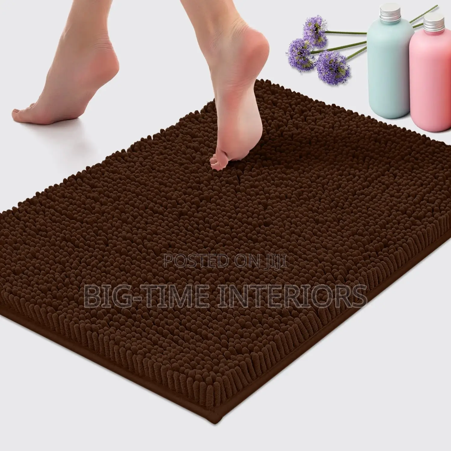Brown Bathroom Mat