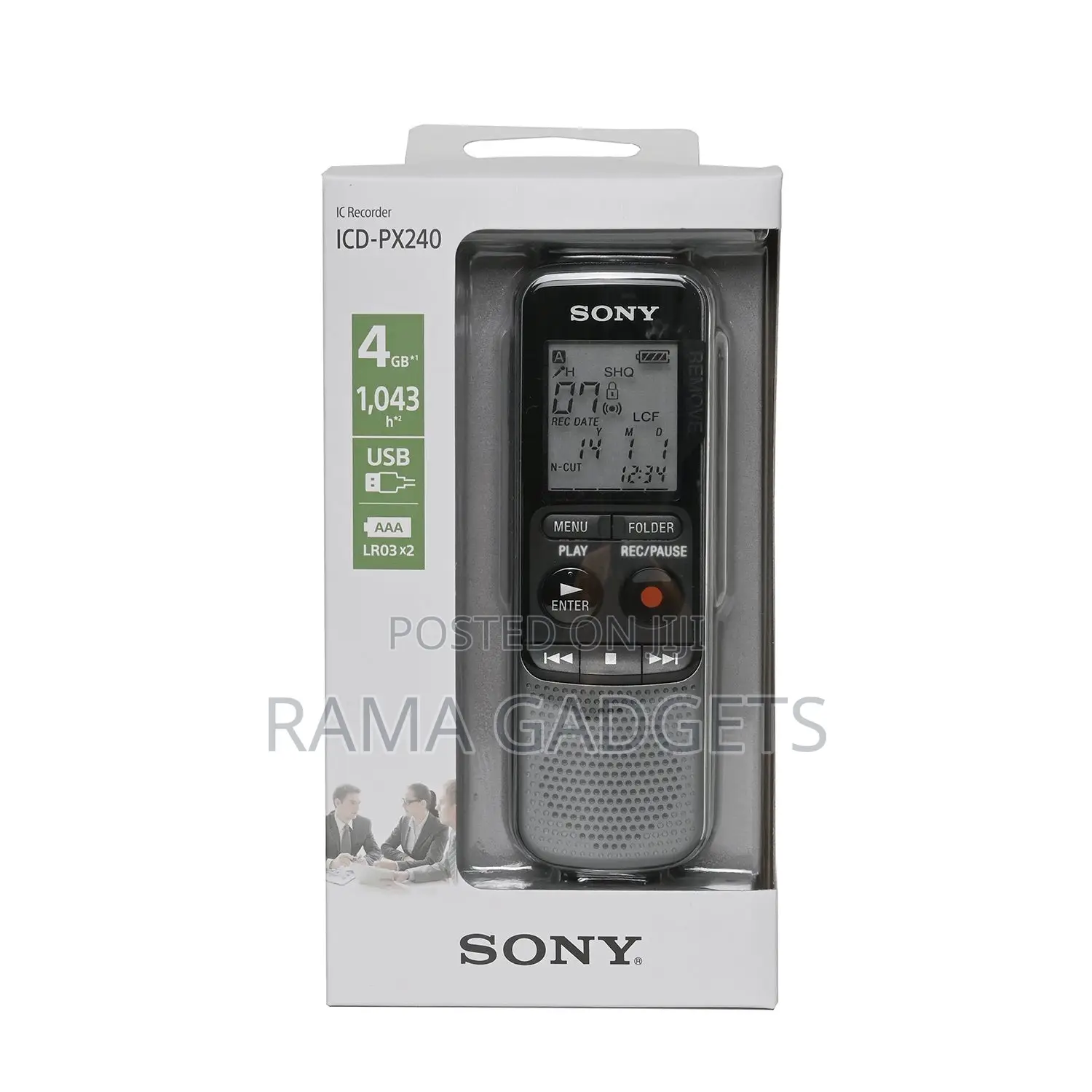 Sony Digital Voice Recorder ICD-PX240 With Earphone
