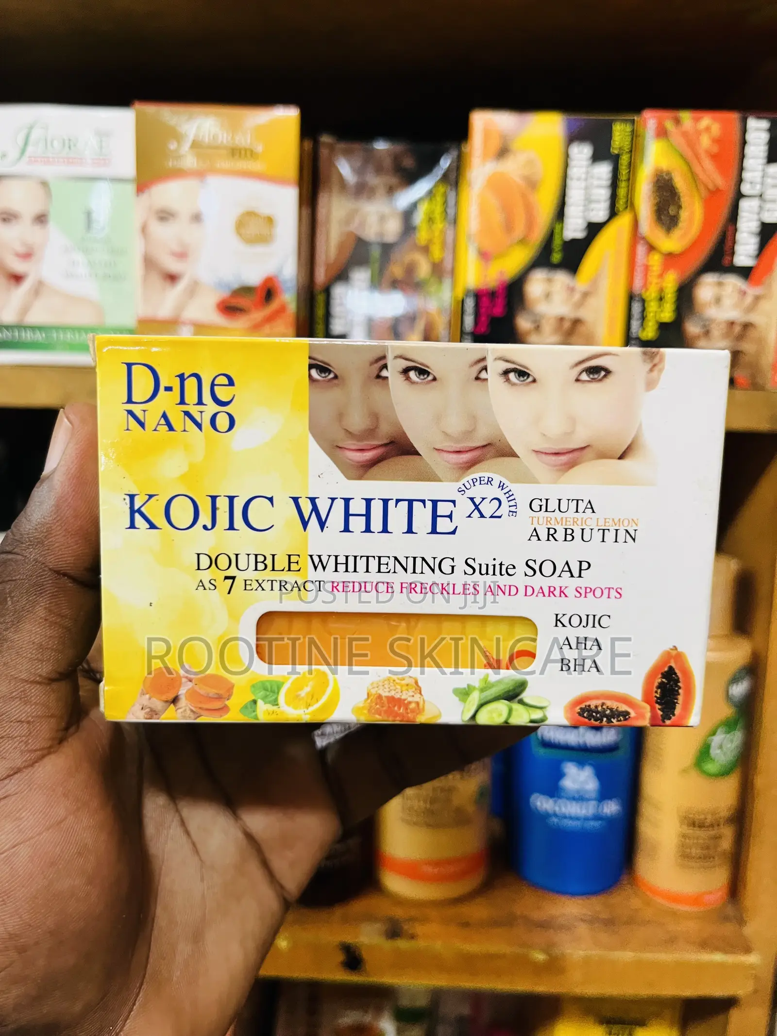D-ne Nano Kojic White Double Whitening Tumeric Lemon Soap