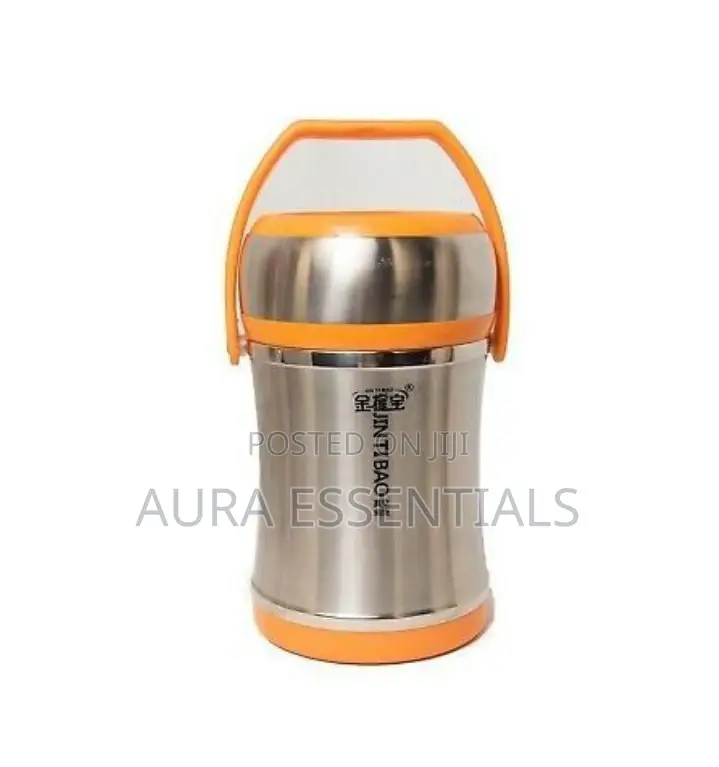 Other 3L Steel Food Flask Lunch Box Storage Container-Silver