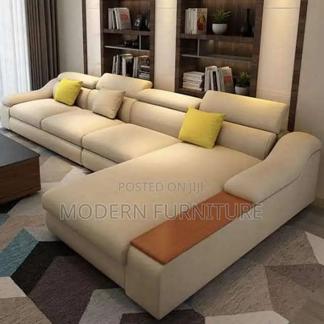 Cream L Sofa of 6 Seaters Call Us