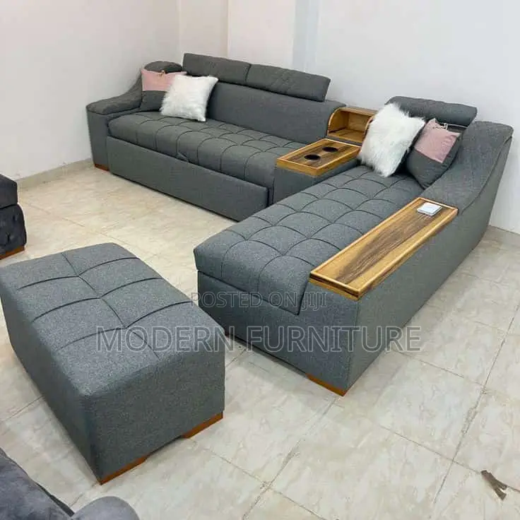 Simple L Sofa of 6 Seaters Call Us On