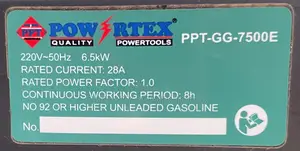 Gasoline Generator PPT-GG-7500E