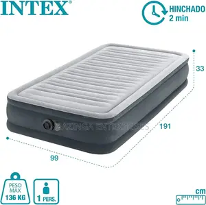 5x6 Intex Dura-Beam Deluxe Twin Fibre Tech Airbed Mattress