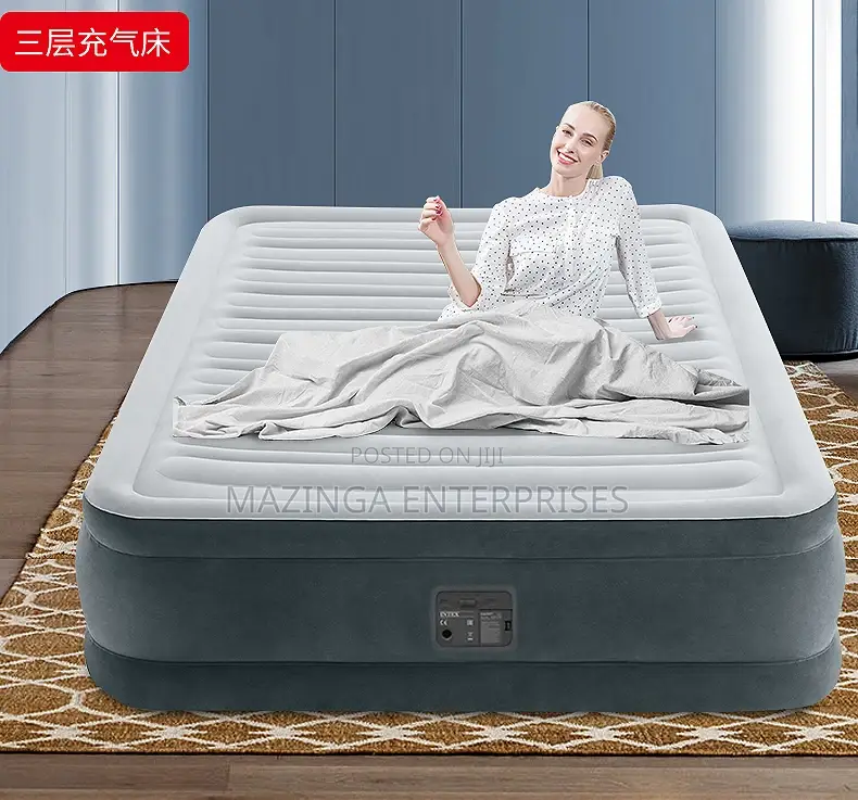 5x6 Intex Dura-Beam Deluxe Twin Fibre Tech Airbed Mattress