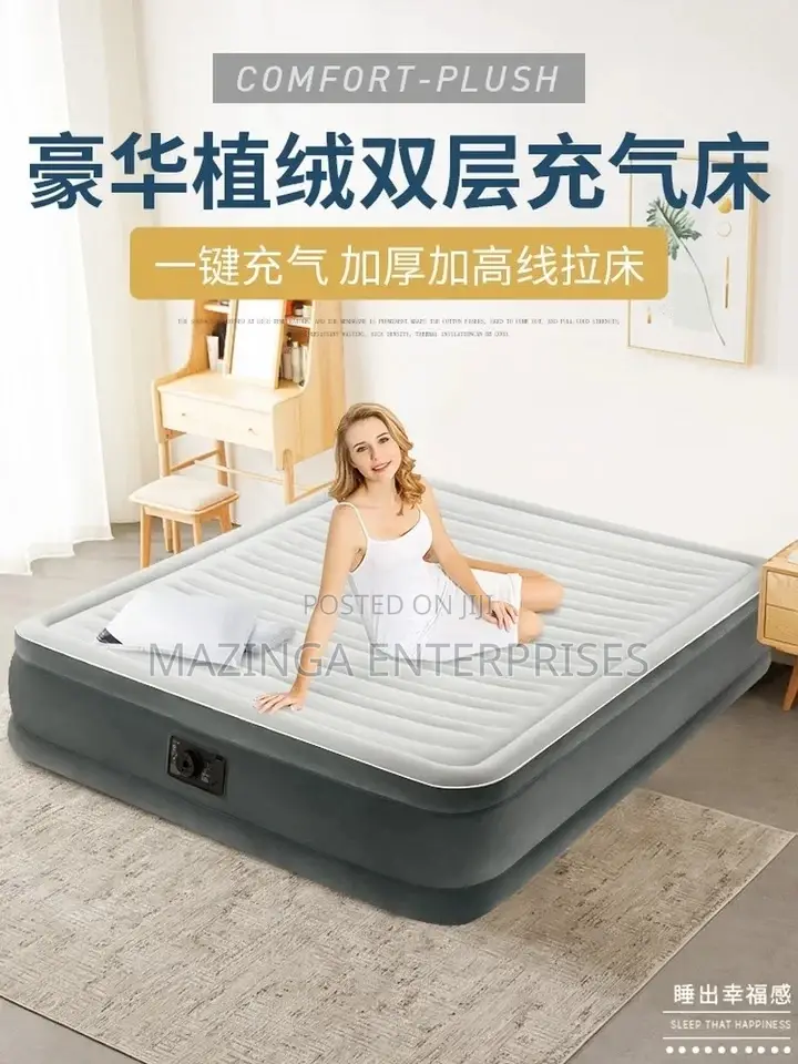 5x6 Intex Dura-Beam Deluxe Twin Fibre Tech Airbed Mattress