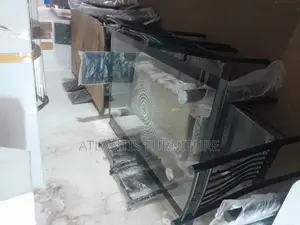 Black Glass Daining Table Six Seater