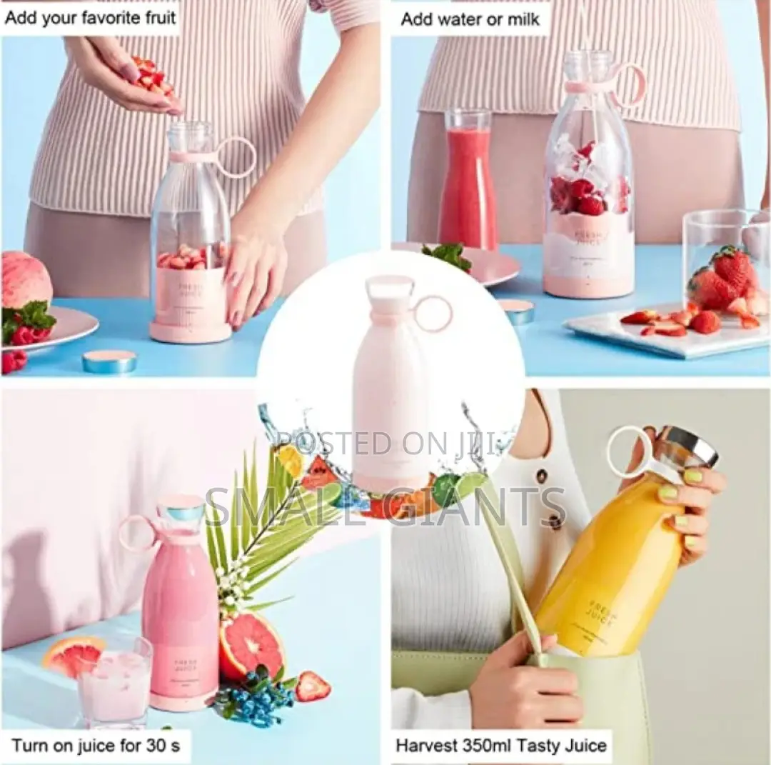 Portable Electric USB Charging Fruit Mixer Smoothie Blender