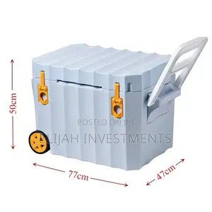 80litres Heavy-Duty Ice Cooler Box With Wheels
