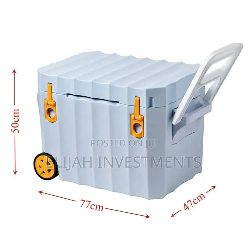 80litres Heavy-Duty Ice Cooler Box With Wheels