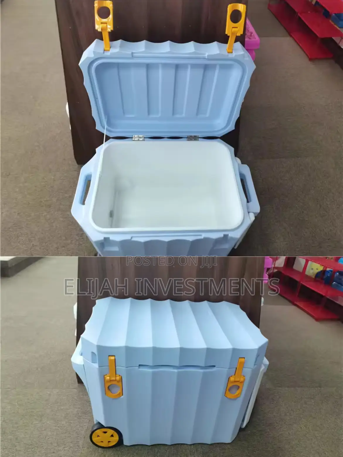 80litres Heavy-Duty Ice Cooler Box With Wheels
