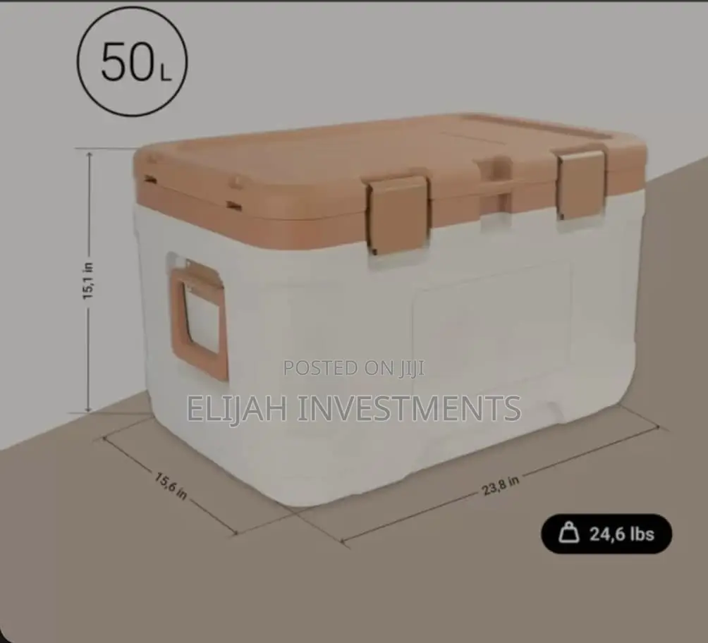 Ice Chest, Camping Ice Cooler 50L Leak-Proof Heavy-Duty